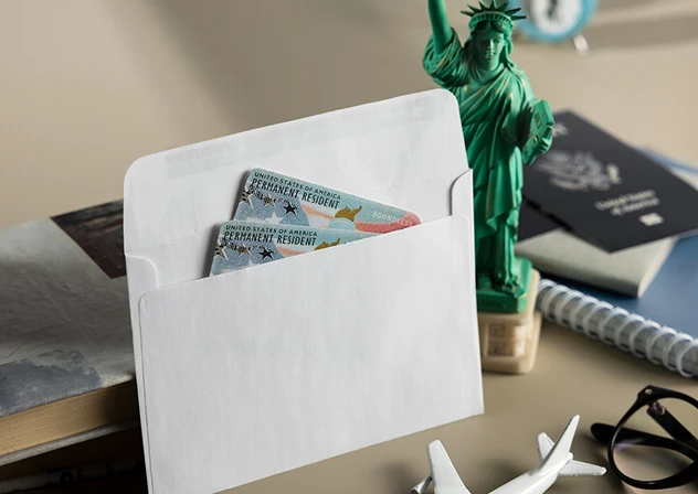 Green Cards & Statue of Liberty